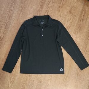 Reebok Olive Green Quarter-Zip Pullover
